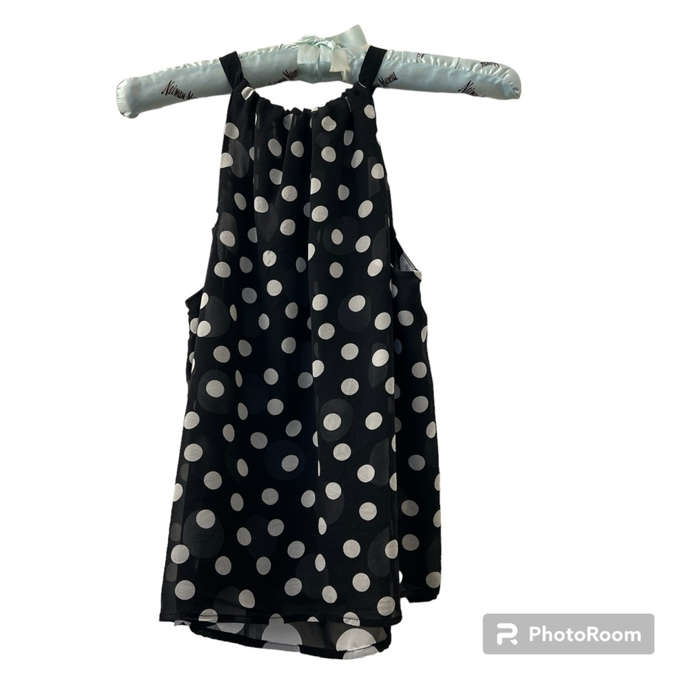 5/$20 Style & Co Silk Polka Dot Bare Shoulder Flowy Top